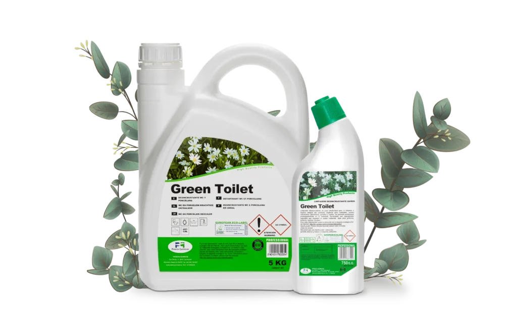 banner con dos botellas green toilet banner proeco quimica