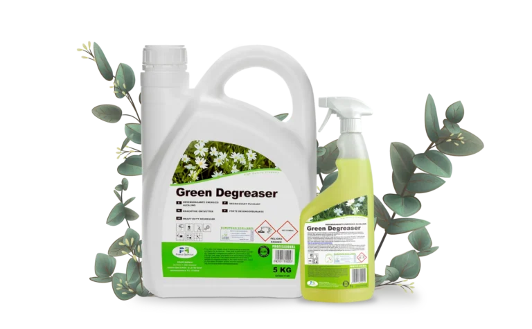 Dos envases de 5kg y 1 lt de green degreaser desengrasante ecológico