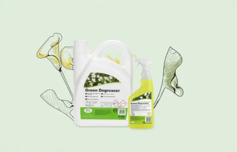 Banner Dos envases de 5kg y 1 lt de green degreaser desengrasante ecológico